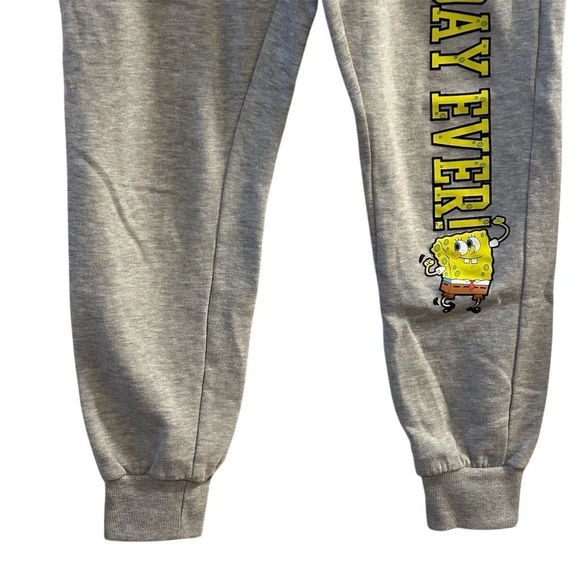 Nickelodeon SpongeBob "Best Day Ever" Lounge Pants Gray Unisex L - Picture 8 of 9